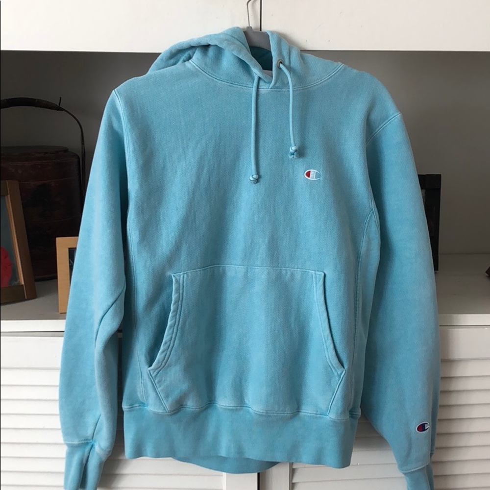 Turquoise blue champion hoodie